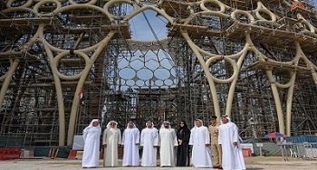 A crowning moment for Expo 2020 Dubai as final section of iconic Al Wasl dome is lifted into place